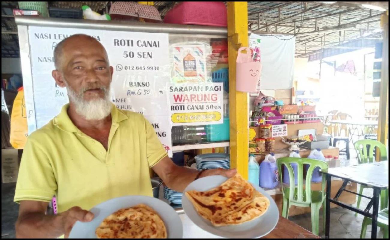 Harga Gandum Naik Mendadak, Abang Roti Canai 50 Sen Nekad Kekal Harga Roti Canai