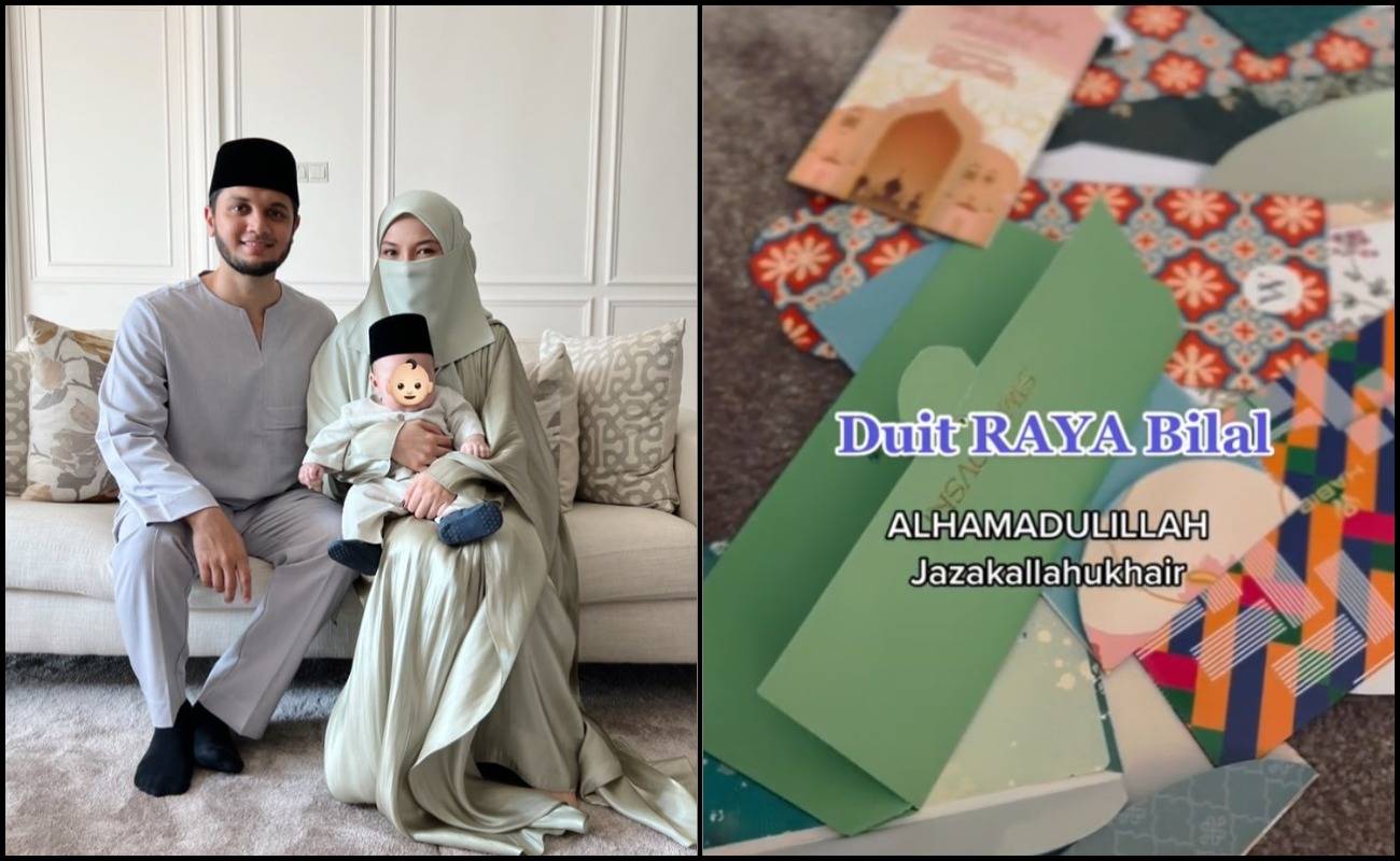Kalah Duit KWSP! Neelofa & Haris Kongsi Jumlah Duit Raya Bilal Cecah RM14,000