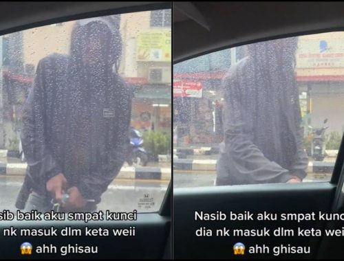 Nasib Baik Kunci Dari Dalam! Wanita Kongsi Detik Cemas Lelaki Tak Dikenali Cuba Buka Pintu Kereta