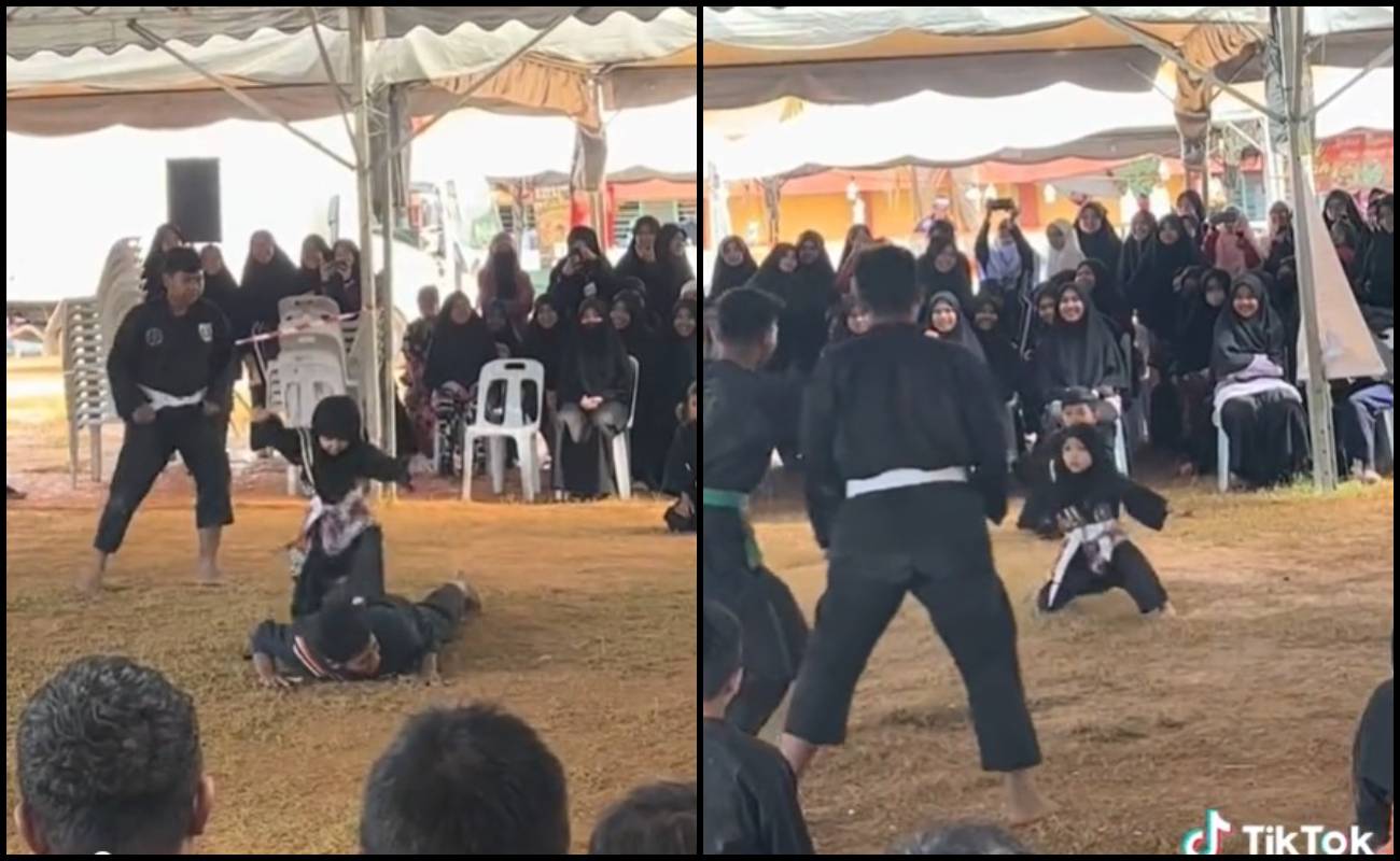 Ambil Semangat Mat Kilau! Aksi Kanak-Kanak Perempuan Bersilat Raih Pujian