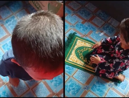 Dah Buat Onar Bagi Adik Menangis, Si Kakak Pandai ‘Coverline’ Pura-Pura Solat