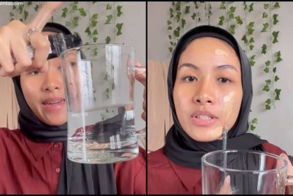 Hack Mekap Scam_ Wanita Uji Pada Muka Sendiri, Lihat Sendiri Hasilnya!