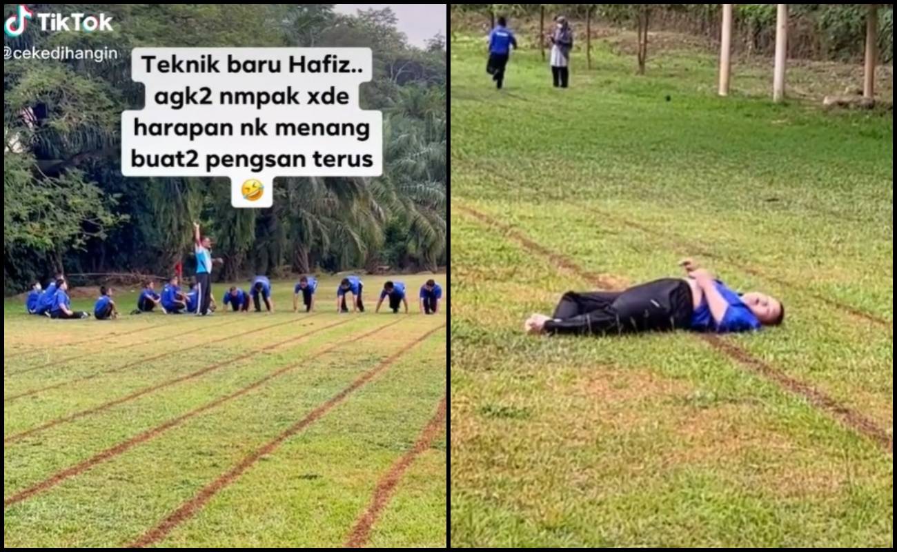 Rasa Dah Jauh Kena Tinggal, Pura-Pura Pengsan Jelah!