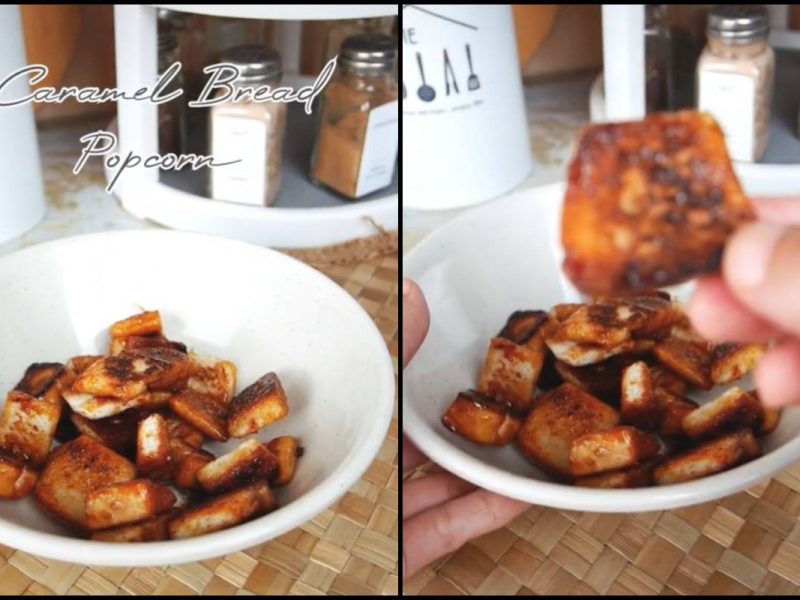 Resepi Roti Popcorn Karamel Sesuai Untuk Minum Petang, Jom Cuba!
