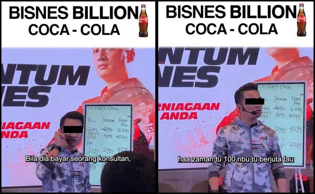 Tersedak Owner Coca-Cola! Netizen Pertikai Fakta Konsultan Perniagaan Dalam Seminar