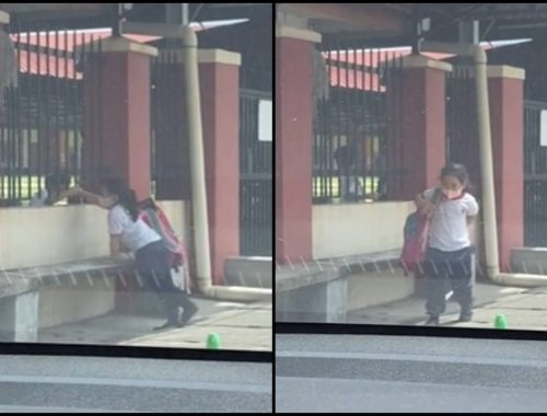 Gelagat Kanak-Kanak Perempuan Salam ‘Boyfriend’ Sebelum Balik, Ada Juga Makcik Bawang Bitter!