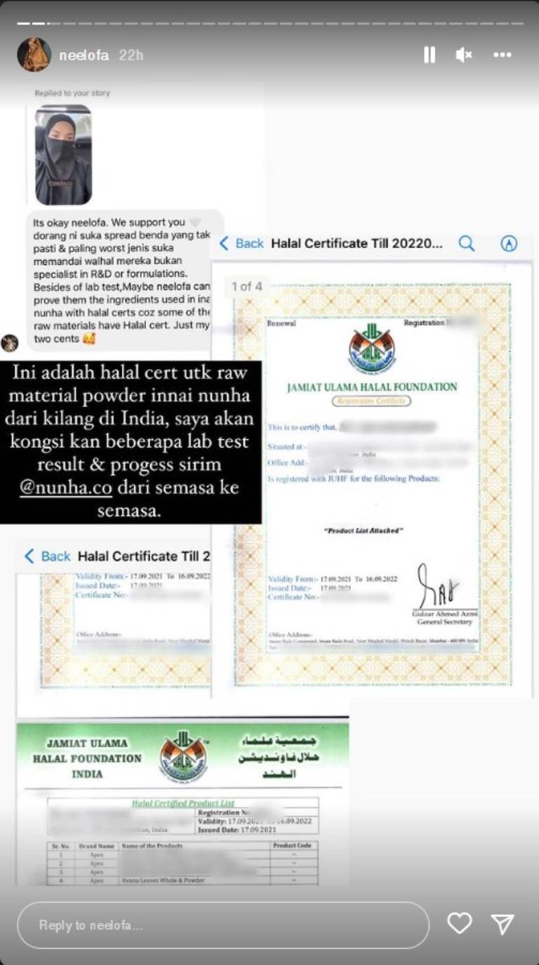 Halal Certificate Nunha