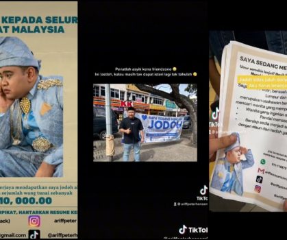 Penat Kena ‘Friendzone’, Lelaki Gantung Banner Cari Jodoh