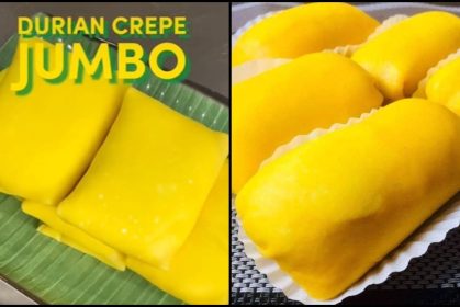 Tak Susah Mana Pun, Resepi Durian Crepe Jumbo Menggiurkan!