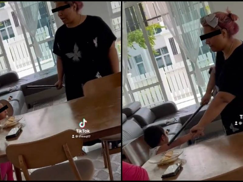 Tular! Wanita Pukul Kanak-Kanak Guna Batang Penyapu, Netizen Harap Pelaku Dikenakan Tindakan