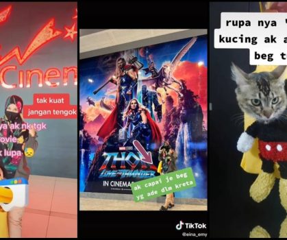 Wanita Serik! Tak Sedar Terbawa ‘Makhluk Berbulu’ Masuk Dalam Pawagam