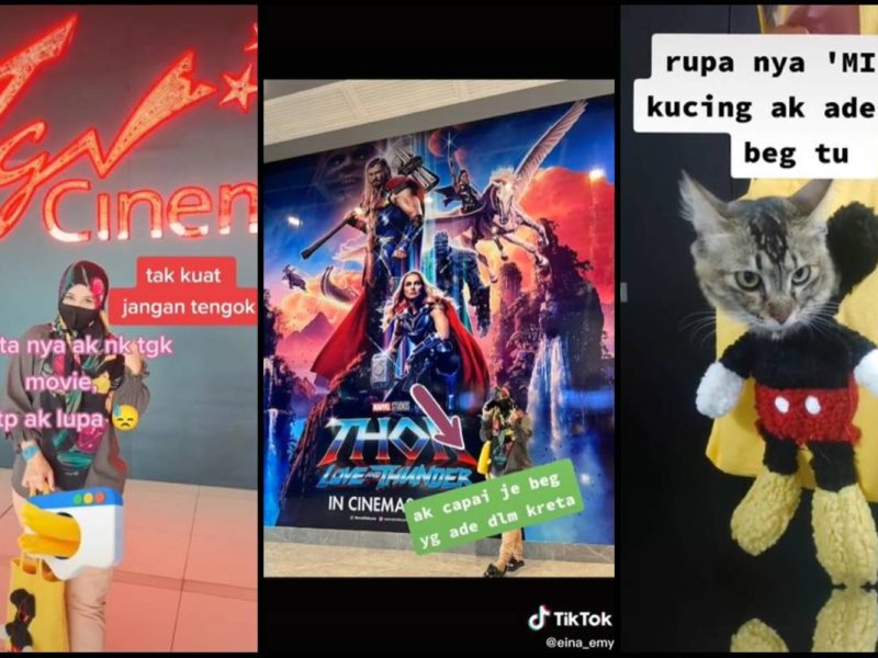 Wanita Serik! Tak Sedar Terbawa ‘Makhluk Berbulu’ Masuk Dalam Pawagam