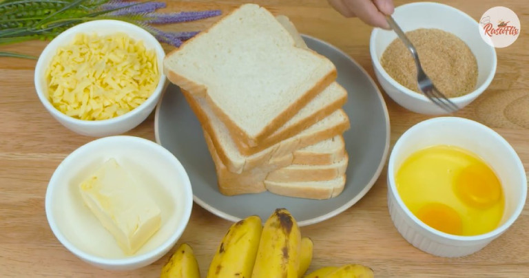 bahan untuk resipi roti pisang viral