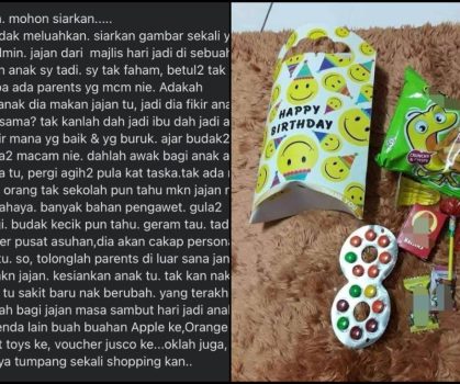 Bengang Anak Dapat ‘Goodies’ Berisi Jajan, Netizen Anggap Si Ibu Tak Tahu Bersyukur!
