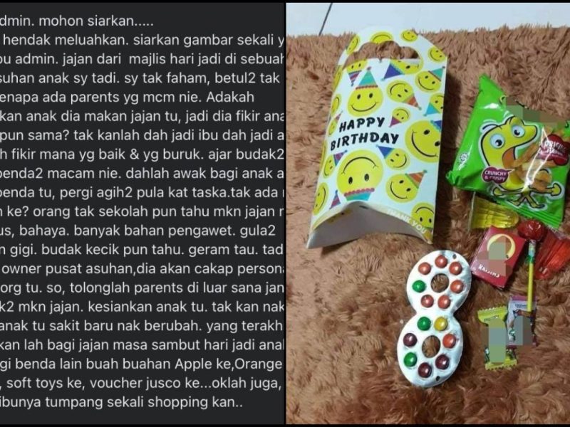 Bengang Anak Dapat ‘Goodies’ Berisi Jajan, Netizen Anggap Si Ibu Tak Tahu Bersyukur!