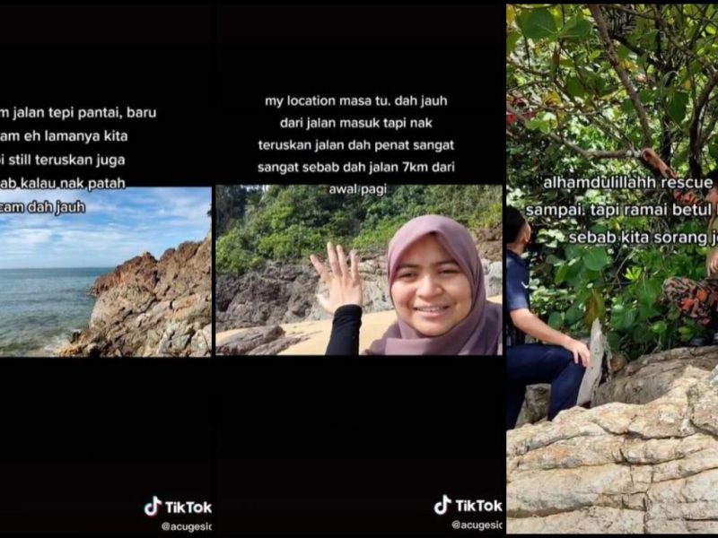 Bersiar-Siar Di Pantai Seorang Diri, Gadis Cuak Tiba-Tiba Tak Jumpa Jalan Keluar!
