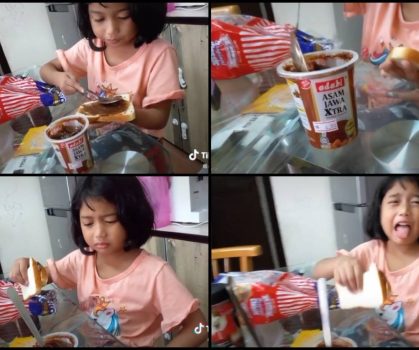 Tersilap Sapu Asam Jawa Pada Roti, Bapa Ketawa Mengekek Lihat Reaksi Anak!