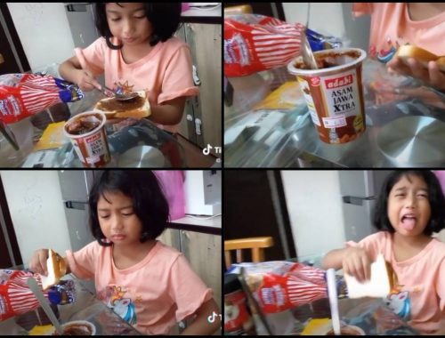 Tersilap Sapu Asam Jawa Pada Roti, Bapa Ketawa Mengekek Lihat Reaksi Anak!