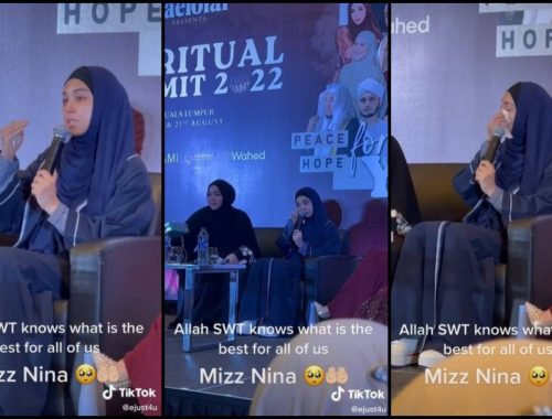“First Time Tengok Dia Nangis!” Netizen Sebak Tengok Mizz Nina Menangis Ketika Sampaikan Ceramah Tentang Penceraian
