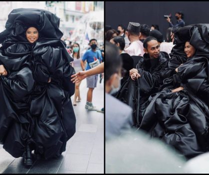 Hadir Di KLFW2022, Netizen Kecam Aina Abdul Pakai Plastik Sampah?