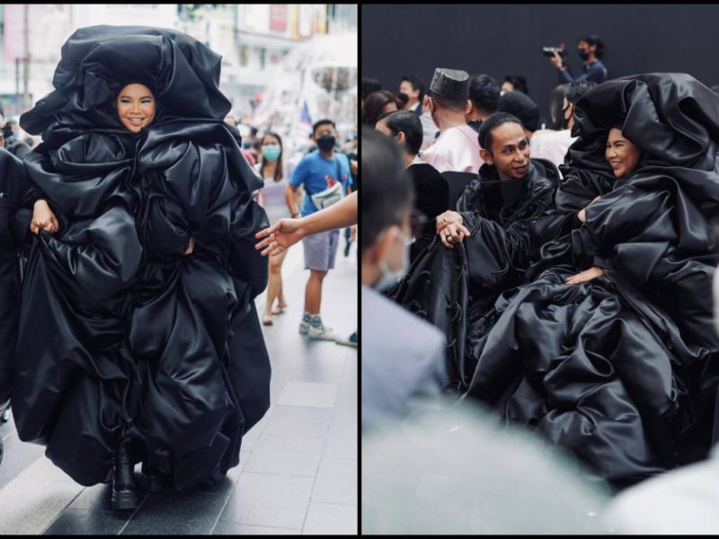 Hadir Di KLFW2022, Netizen Kecam Aina Abdul Pakai Plastik Sampah?