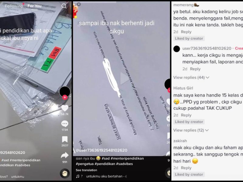“Menteri Pendidikan Buat Apa Dekat Ibu Saya?” Perkongsian Anak Cikgu Tentang ‘Sengsara’ Ibu Undang Perhatian Netizen
