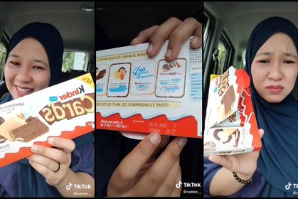 Terbeli Kinder Card Tamat Tempoh, Wanita Teragak-Agak Habiskan Makan Atau Buang!
